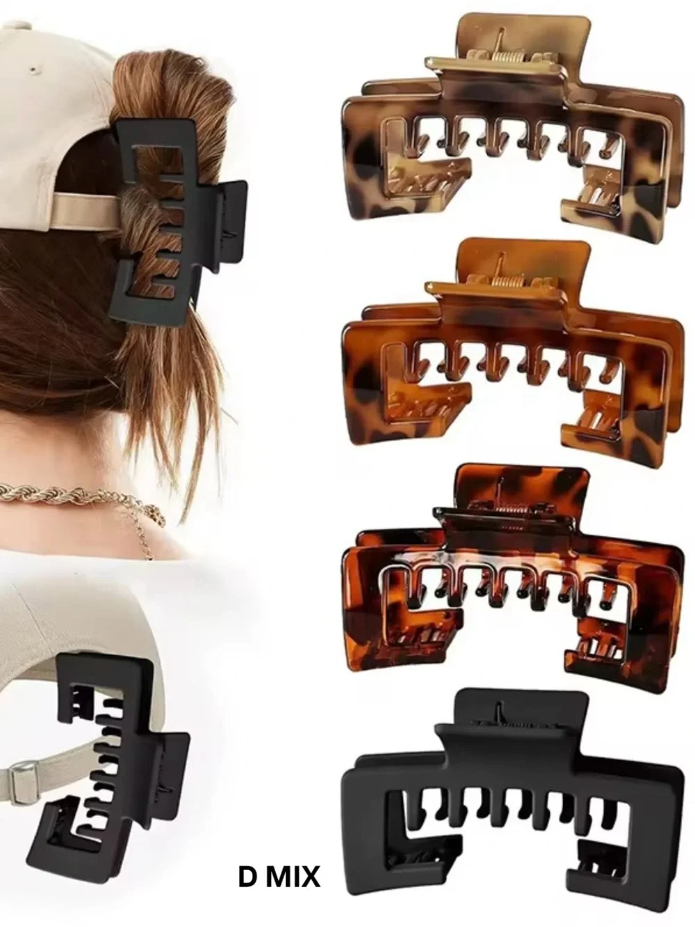 Baseball Cap Claw Clip Set | 4-Pack | Choose Your Color Set | Hat-Friendly| NEW